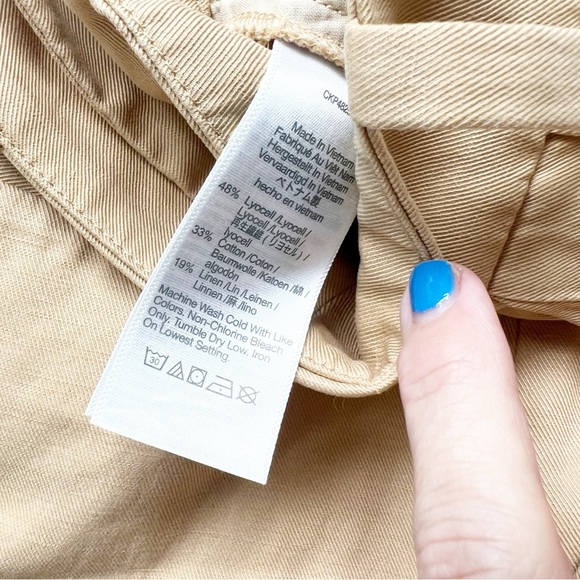 Madewell The Harlow Short in Drapey Twill Khaki Color Shorts Coastal Grandma 6 - Picture 6 of 6